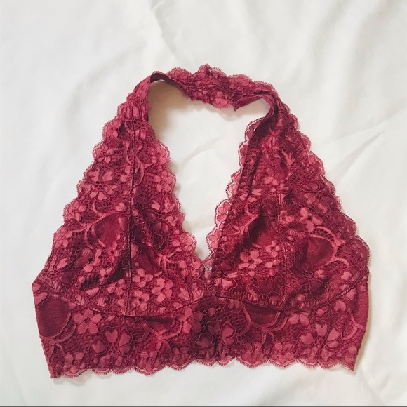 Lace Halter Bralette - Picture 1 of 3